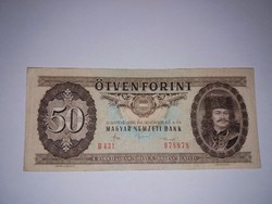 50 Forint 1986-os  nagyon szép ropogós bankjegy !