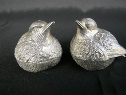 Fűszertartó madár pár fém sószóró fűszerszóró