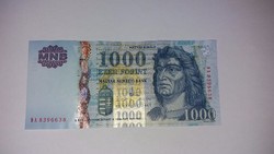 1000 Forint 2007-es hajtatlan  hibátlan UNC bankjegy !!!!