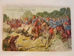Katonai képeslap:József főherceg vezetésével....