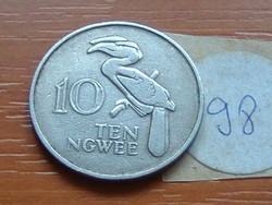 ZAMBIA 10 NGWEE 1968 MADÁR  98.