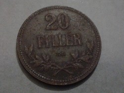 20 fillér, 1917