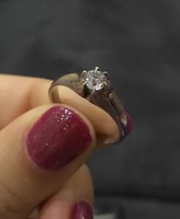 1 köves ezüst gyűrű
