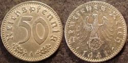 Német III. Birodalom 50 pfennig  1941A