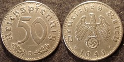 Német III. Birodalom 50 pfennig  1941B