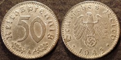 Német III. Birodalom 50 pfennig  1943A
