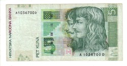 5 kuna 2001 Horvátország