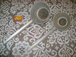 Két darab régi leves szűrő -  alumínium