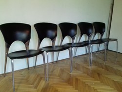 RENDKIVÜLI AKCIÓS ÁRON!!!  JELZETT Olasz Design - Designer székek 4 db, csak szitasie részére