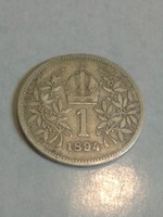  1 korona, 1894, ezüst