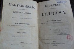 PALUGYAY IMRE : BUDA - PEST SZABAD KIRÁLYI VÁROSOK LEIRÁSA  1852 !!