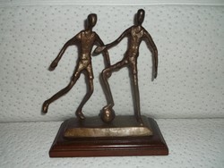 Pazar art deco bronz szobor - labdarúgók