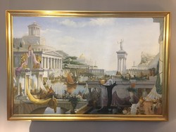 Thomas Cole - The Consummation of Empire; 135 x 91 cm-es olajfestmény 