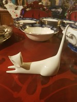  Ritka Art deco royal dux macska figura