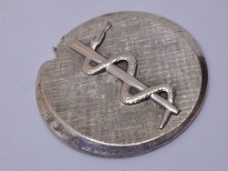 Különleges antik ezüst patika embléma 