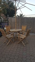 Bamboo garden set is in perfect condition!