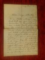 Régi magánlevél - Szövényi család - Csány - 1885 - levél