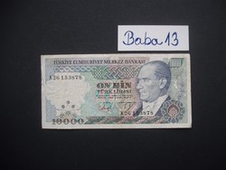 10000 lira 1970 Törökország