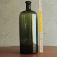 Nagyméretű, zöld, hengeres "1000" ml-es tárolóüveg