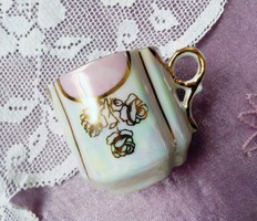 Rózsaszín, lüszteres mini csésze