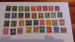 USA bélyegek Fejek sor.