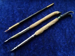 Három darab antik mártós toll