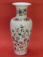 Nagyméretű Zsolnay váza búzavirág mintával