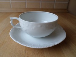 Rosenthal Sanssouci mintás fehér porcelán csésze teáscsésze alátéttel