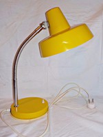 Retro citromsárga Szarvasi asztali lámpa, olvasólámpa 1970-es évek , nagy méret !