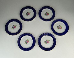 0P315 Kisméretű Zsolnay porcelán dísztányér 6 db