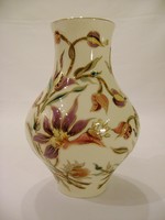 Zsolnay Orchidea mintás kézzel festett váza