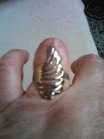 Angyalszárny formájú ezüst gyűrű