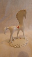 Aquincum porcelán Art Deco ló szobor , hibátlan