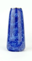 0P479 Régi Jlmenau kék porcelán váza 14 cm
