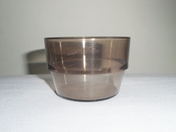 MALÉV relikvia - műanyag pohár - fedélzeti barna