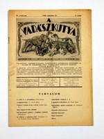 A VADÁSZKUTYA	SZAKLAP / HAVILAP	II. ÉVFOLYAM	3. SZÁM	1941	március	15			RÉGI ÚJSÁG	1165