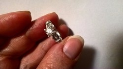 Szoliter platina gyűrű 0,63 karát brilliánssal 