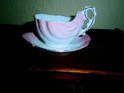 Antik kagyló alakú mokkás  csésze és csészealj