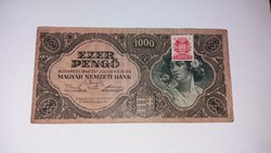 1000 Pengő 1945-ös  , szép bankjegy !