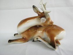 Royal Dux porcelán őz őzbak