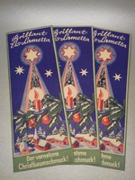 Antique Christmas tree decoration 40s glitter silver ice lamella eis lametta 3 pack