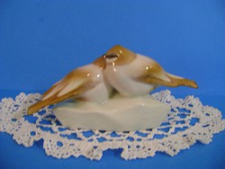 Zsolnay porcelán Sinkó madárpár