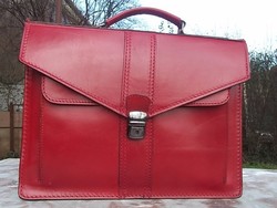 Demanding leather bag women's briefcase-shoulder bag / hand bag