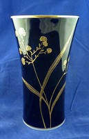 Porcelain vase in black and gold