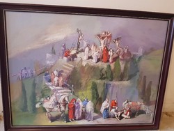 Madarassy György Tamás Golgota festménye