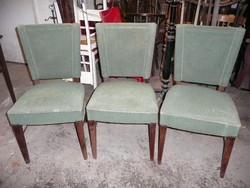 3 db eredeti Art Deco kárpitos szék eladó hibátlan állapotban az eredeti szövettel 1930-ból