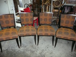 4 db eredeti Art Deco kárpitos szék eladó nagyon szép állapotban az eredeti szövettel 1930-ból