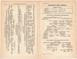 Habsburg családfák 1905, német nyelvű, eredeti, családfa, Meyers lexikon, király