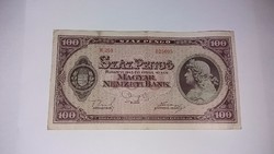 100 Pengő 1945-ös  , szép bankjegy !