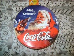 Retro karácsonyi coca-colás fém doboz